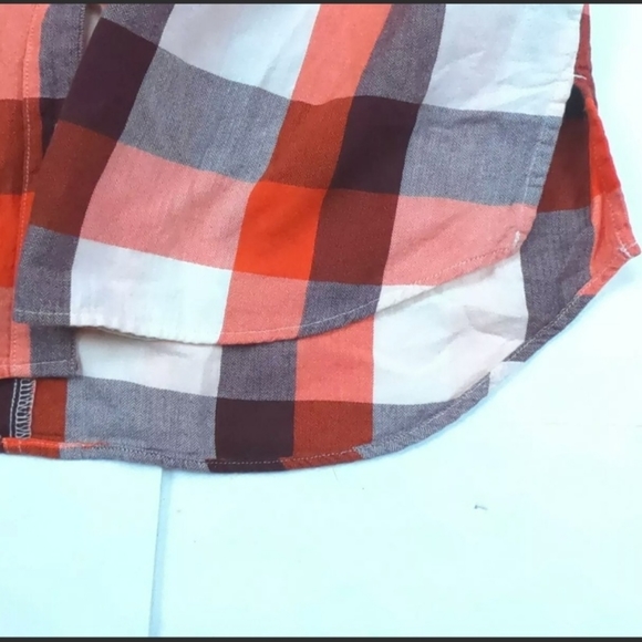 WOMEN'S OLD NAVY THE BOYFRIEND SHIRT PLAID BUTTON-UP LONG SLEEVE | LARGE - Picture 4 of 6